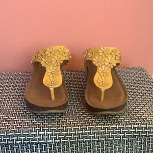 Floral Yellow Women's Sandals